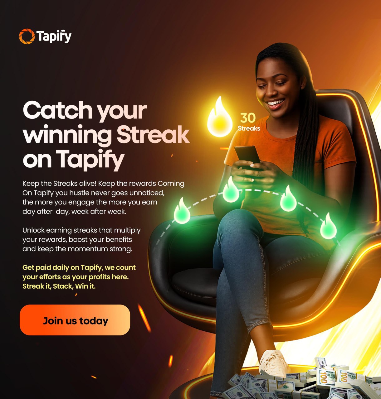 Streak mode rewards